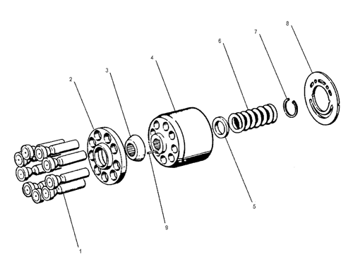 PISTON PUMP ROTARY GROUP